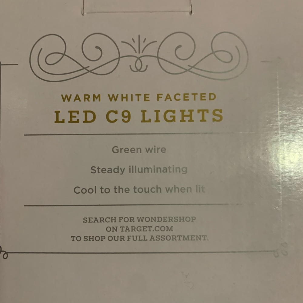 Wondershop Warm White LED C9 String Lights - Picture 4 of 5